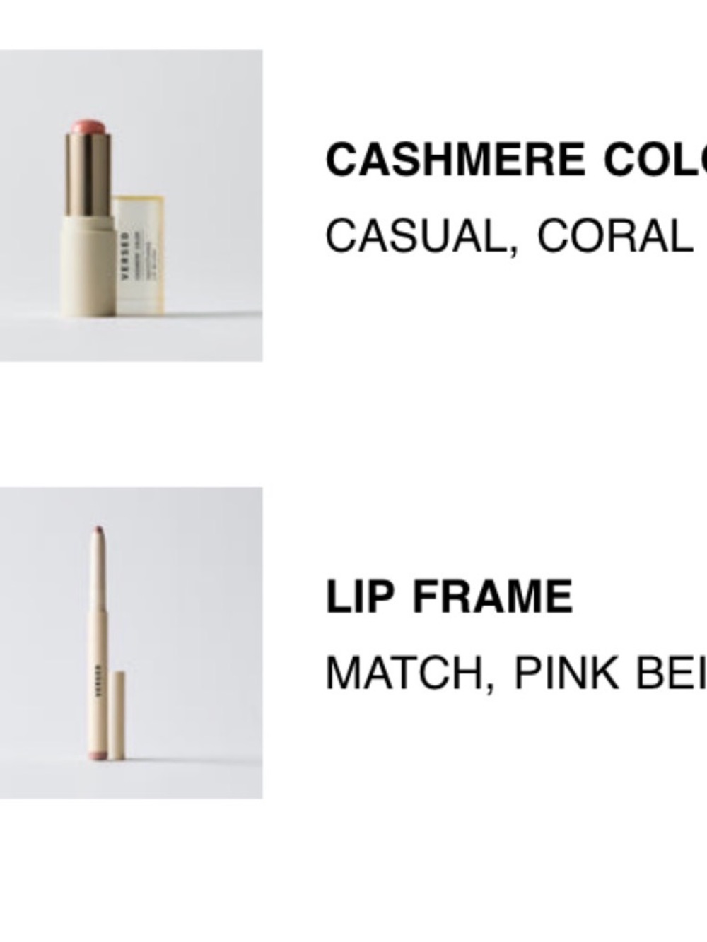 VERSED LIP SET smoothing lip blush and framing liner